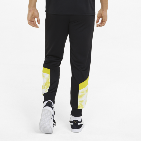 BVB Iconic MCS Mesh Men's Football Pants, Puma Black-Cyber Yellow, large-ZAF