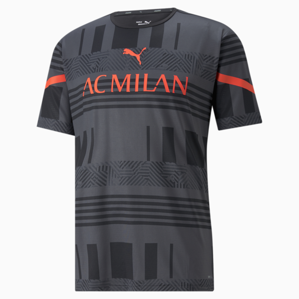 ACM Pre-match Men's Jersey, Puma Black-Red Blast, large-ZAF