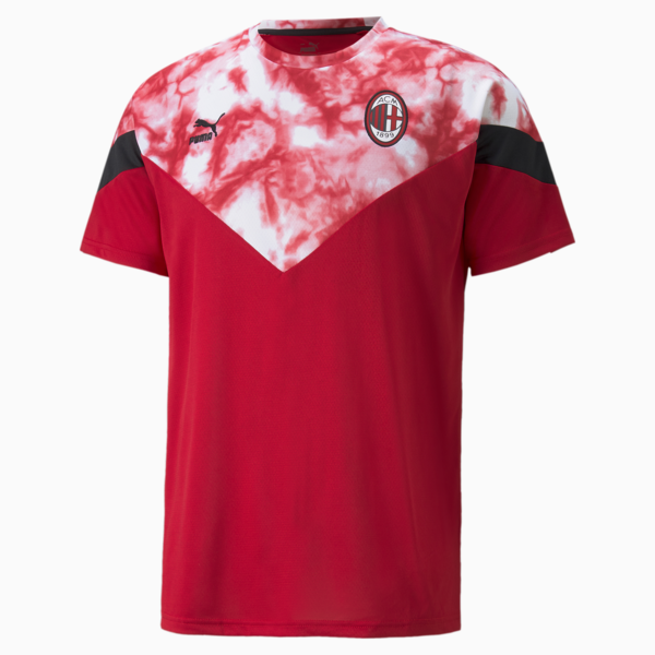 ACM Iconic MCS Men's Football Tee, Tango Red -Puma Black, large-ZAF