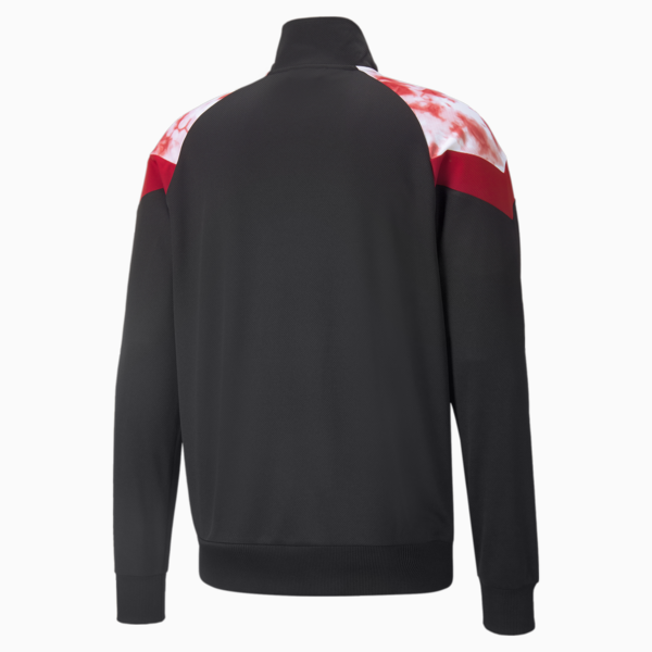 ACM Iconic MCS Men's Football Tracksuit Jacket, Puma Black-Tango Red, large-ZAF