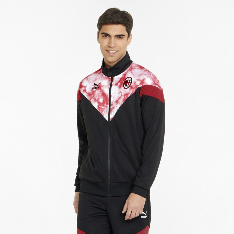 Men's PUMA AC Milan Iconic MCS Track Jacket, Black/red