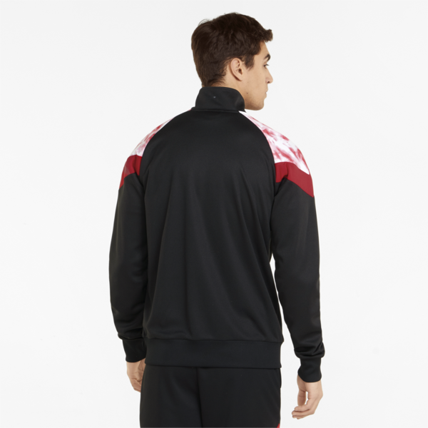ACM Iconic MCS Men's Football Tracksuit Jacket, Puma Black-Tango Red, large-ZAF