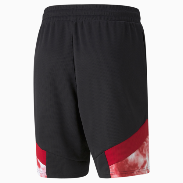 ACM Iconic MCS Mesh Men's Football Shorts, Puma Black-Tango Red, large-ZAF