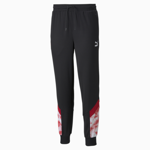 ACM Iconic MCS Men's Football Track Pants, Puma Black-Tango Red, large-ZAF