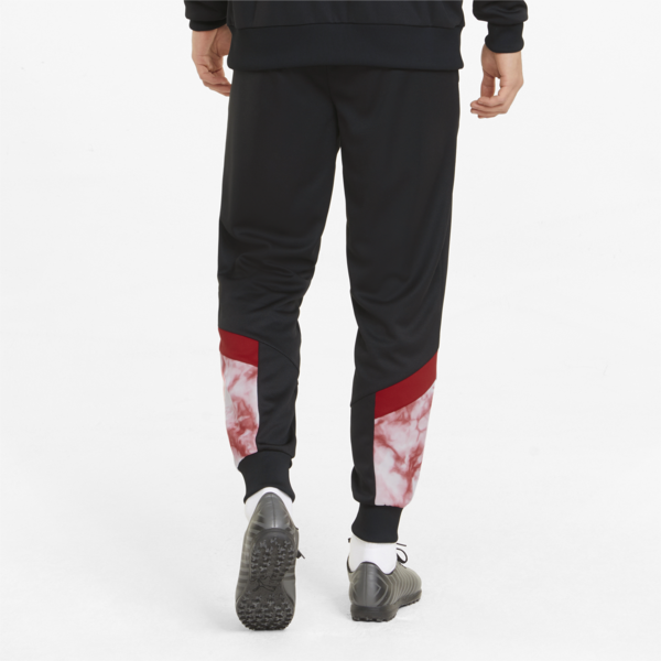 ACM Iconic MCS Men's Football Track Pants, Puma Black-Tango Red, large-ZAF