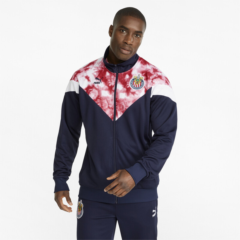 

Men's PUMA Chivas Iconic MCS Mesh Track Jacket, Red/purple