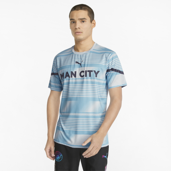 Man City Pre-match Men's Football Jersey, Heather-Peacoat, large-ZAF