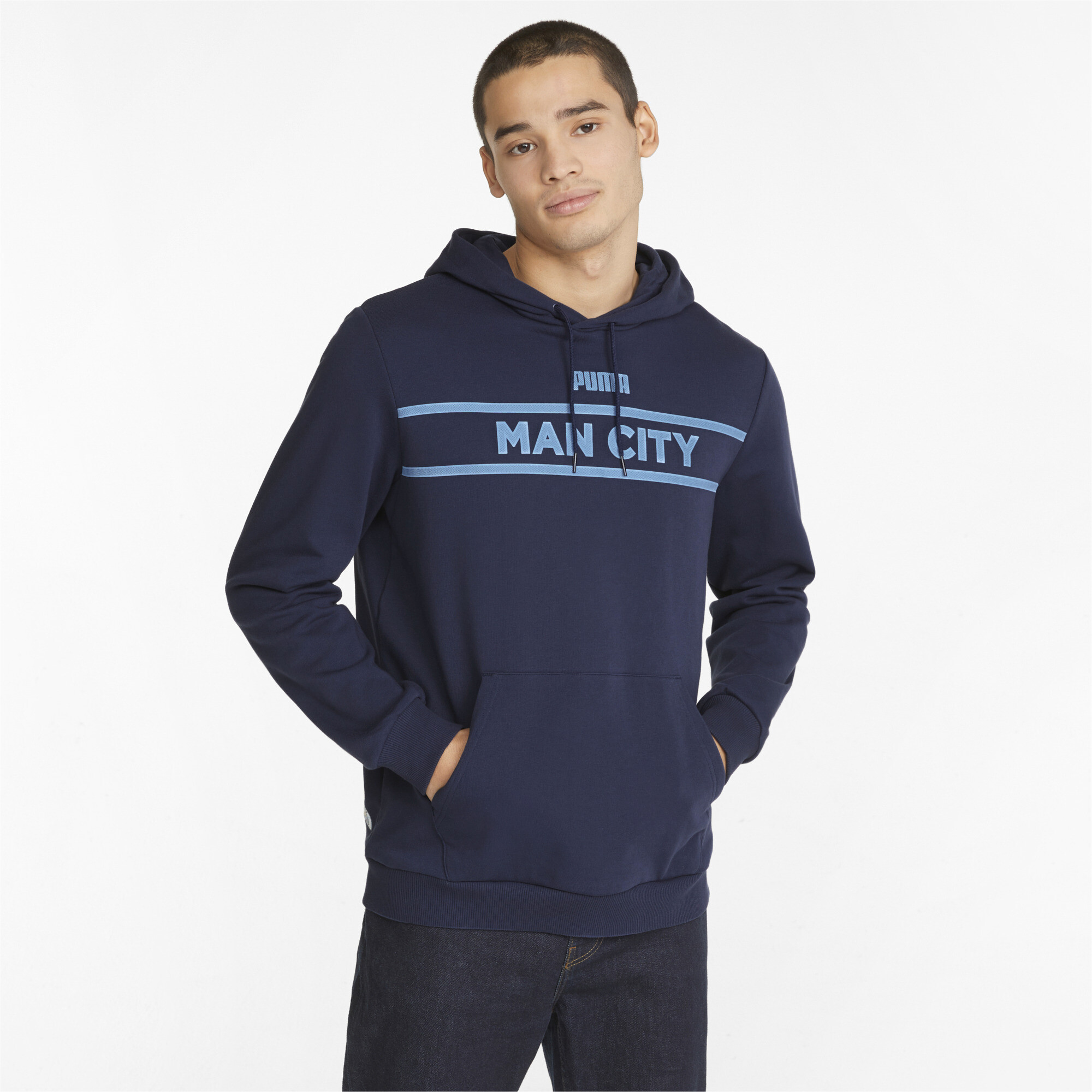 Man City FtblLegacy Men s Football Hoodie Peacoat Team Light Blue Puma 765186 02