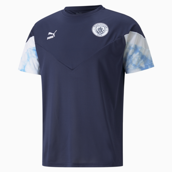 Man City Iconic MCS Men's Football Tee, Peacoat-Puma White, large-ZAF