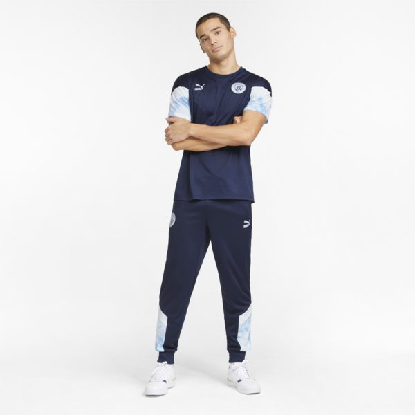 Man City Iconic MCS Men's Football Tee, Peacoat-Puma White, large-ZAF