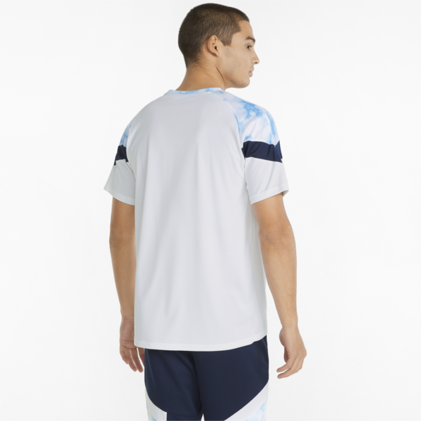 Man City Iconic MCS Men's Football Tee, Puma White-Team Light Blue, large-ZAF
