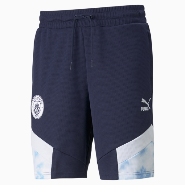 Man City Iconic MCS Mesh Men's Football Shorts, Peacoat-Puma White, large-ZAF