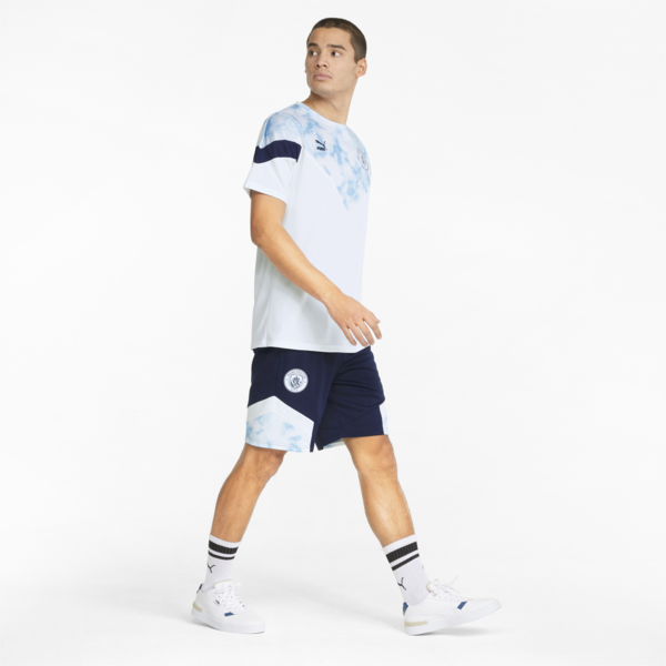 Man City Iconic MCS Mesh Men's Football Shorts, Peacoat-Puma White, large-ZAF