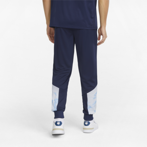 Man City Iconic MCS Men's Football Track Pants, Peacoat-Puma White, large-ZAF
