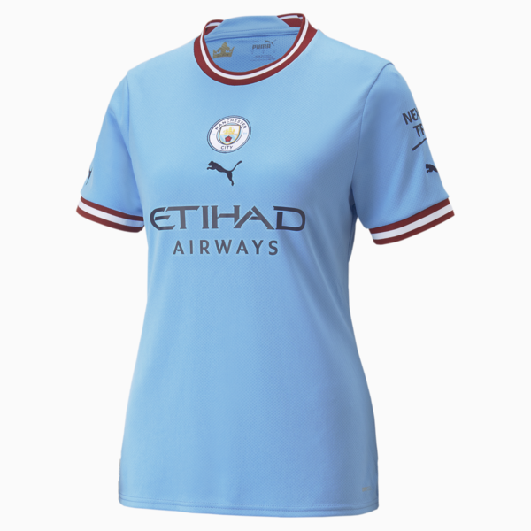 Manchester City F.C. Home 22/23 Replica Jersey Women, Team Light Blue-Intense Red, large-ZAF