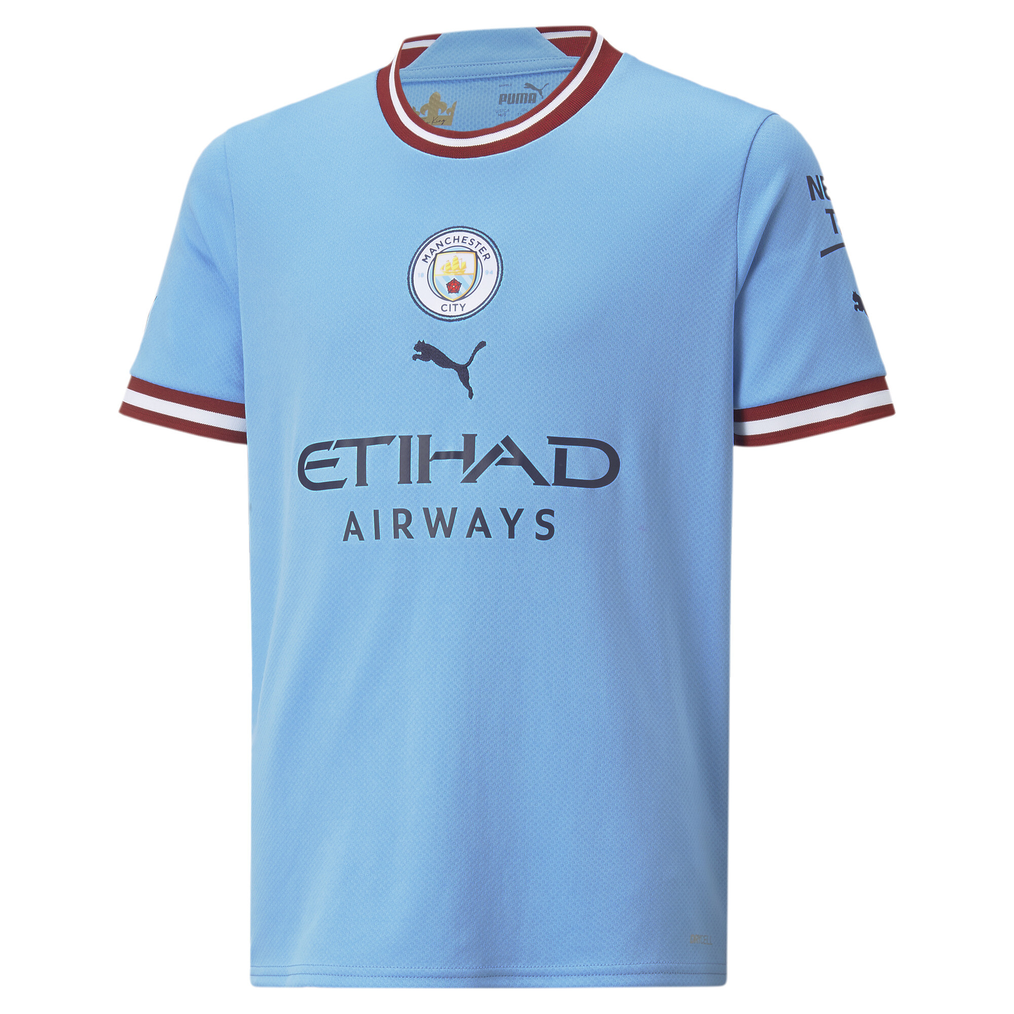 Men's Puma Manchester City F.C. Home 22/23 Replica Jersey Youth, Blue, Size 13-14Y, Clothing