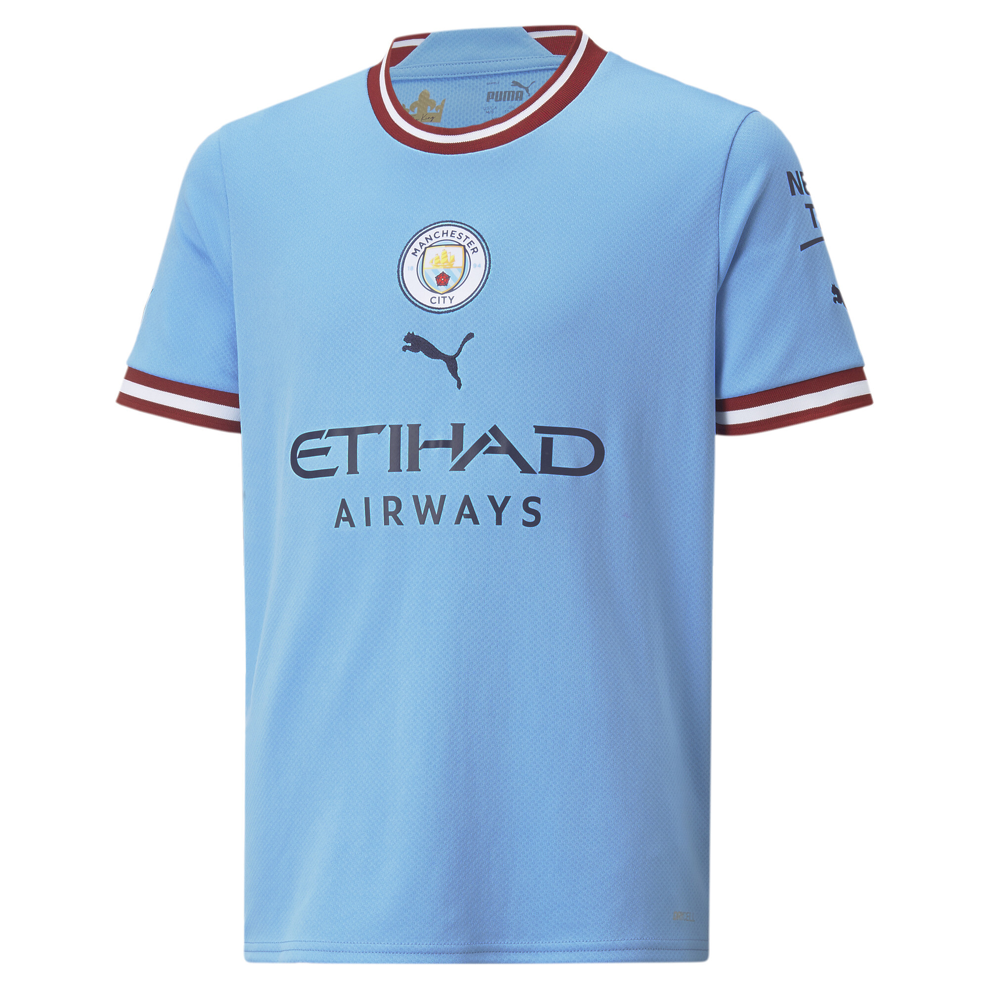 Men's Puma Manchester City F.C. Home 22/23 Replica Jersey Youth, Blue, Size 11-12Y, Clothing