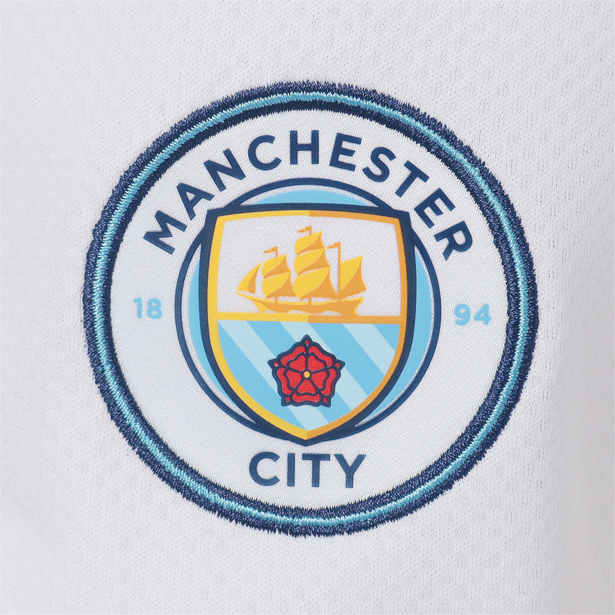 Men's Puma Manchester City F.C. 22/23 Replica Shorts Youth, White, Size 9-10Y, Clothing