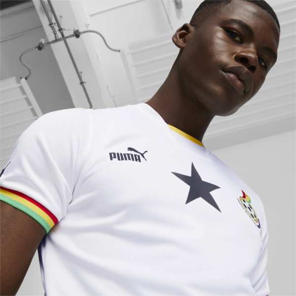 Ghana 2024 Home Jersey Men, Puma White-Puma Black, large-ZAF