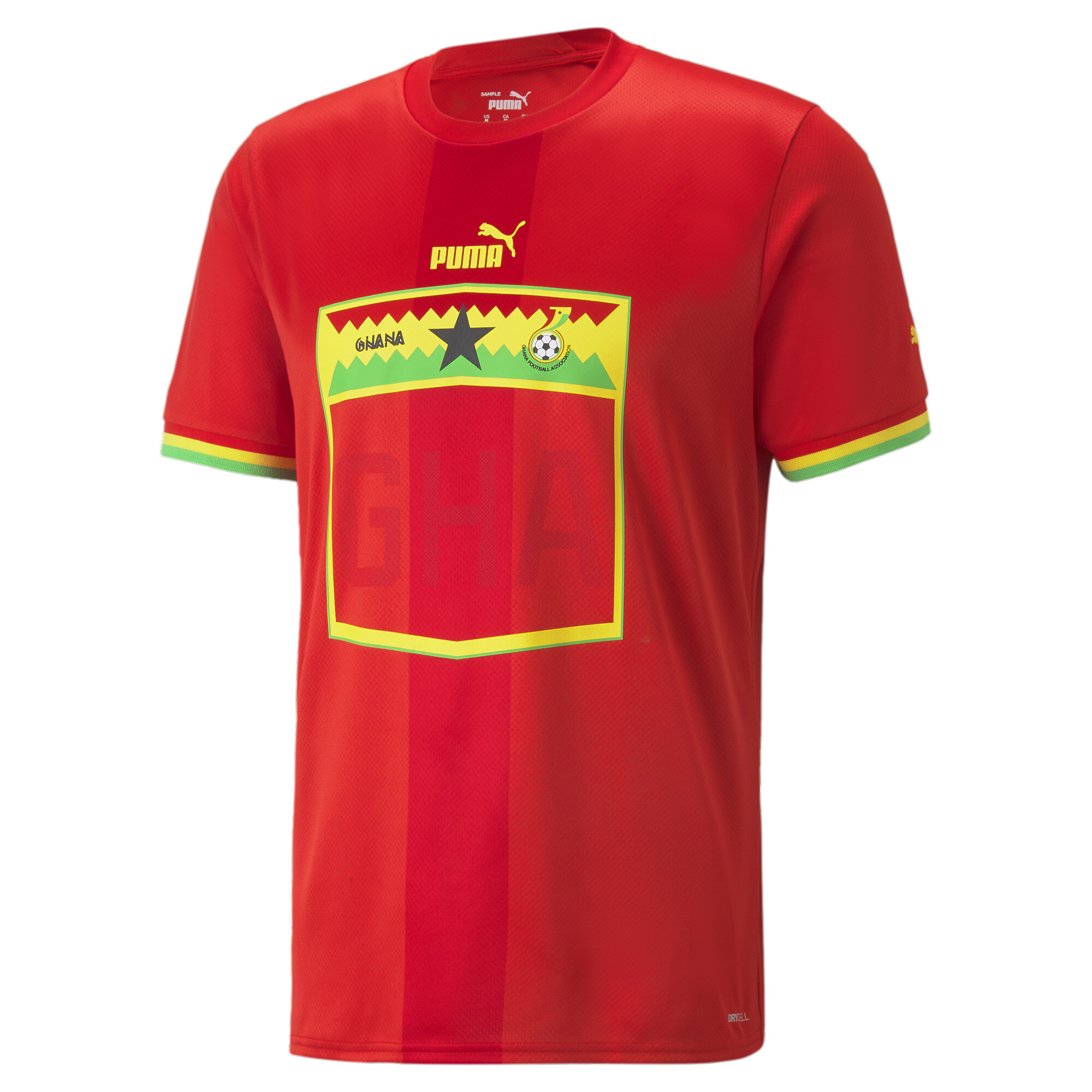 Men's Puma Ghana Away 22/23 Replica Jersey, Red, Size 3XL, Clothing