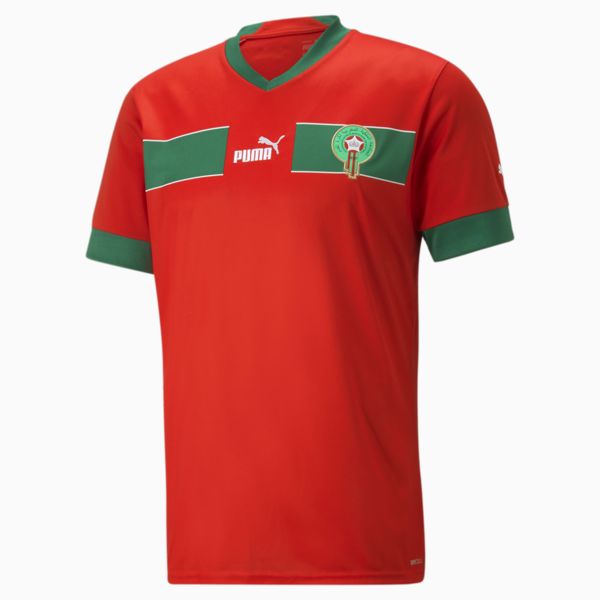 Morocco 2024 Home Jersey Men, Puma Red-Power Green, large-ZAF