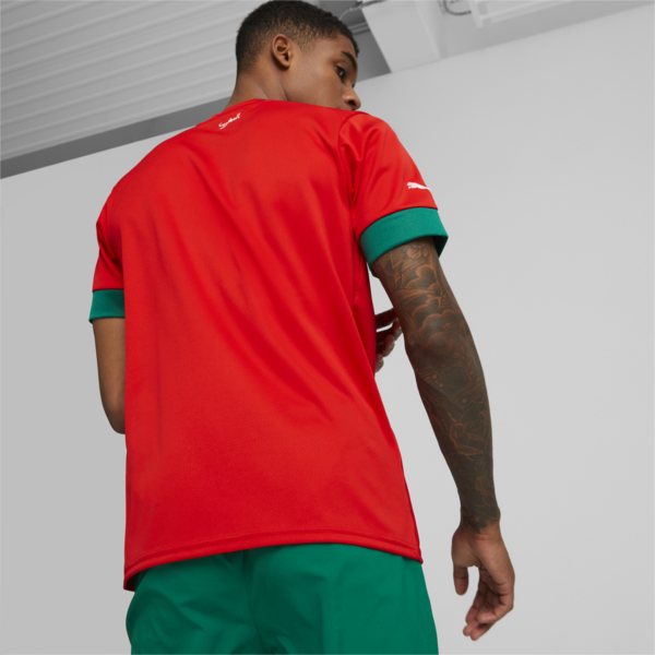Morocco 2024 Home Jersey Men, Puma Red-Power Green, large-ZAF