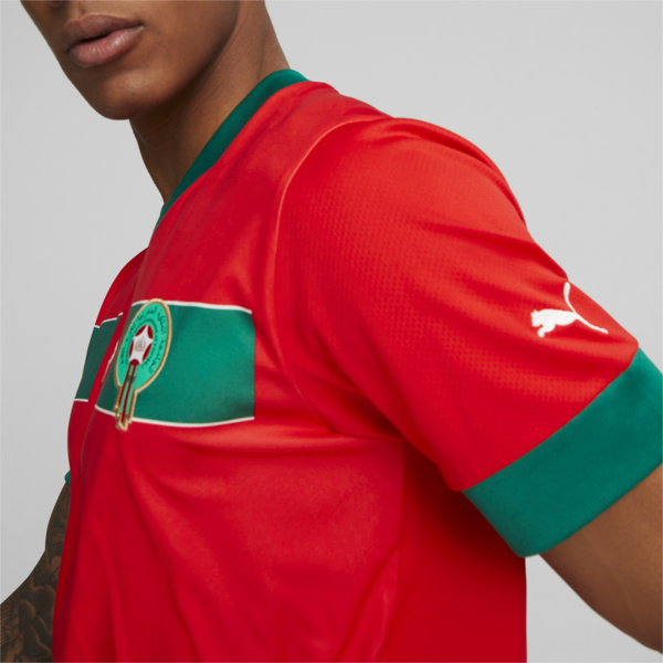 Morocco 2024 Home Jersey Men, Puma Red-Power Green, large-ZAF
