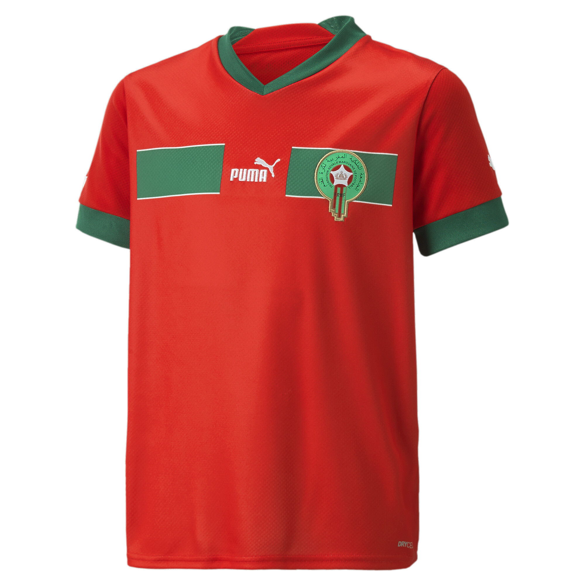 Puma Morocco Home 22/23 Replica Jersey Youth, Red, Size 11-12Y, Clothing