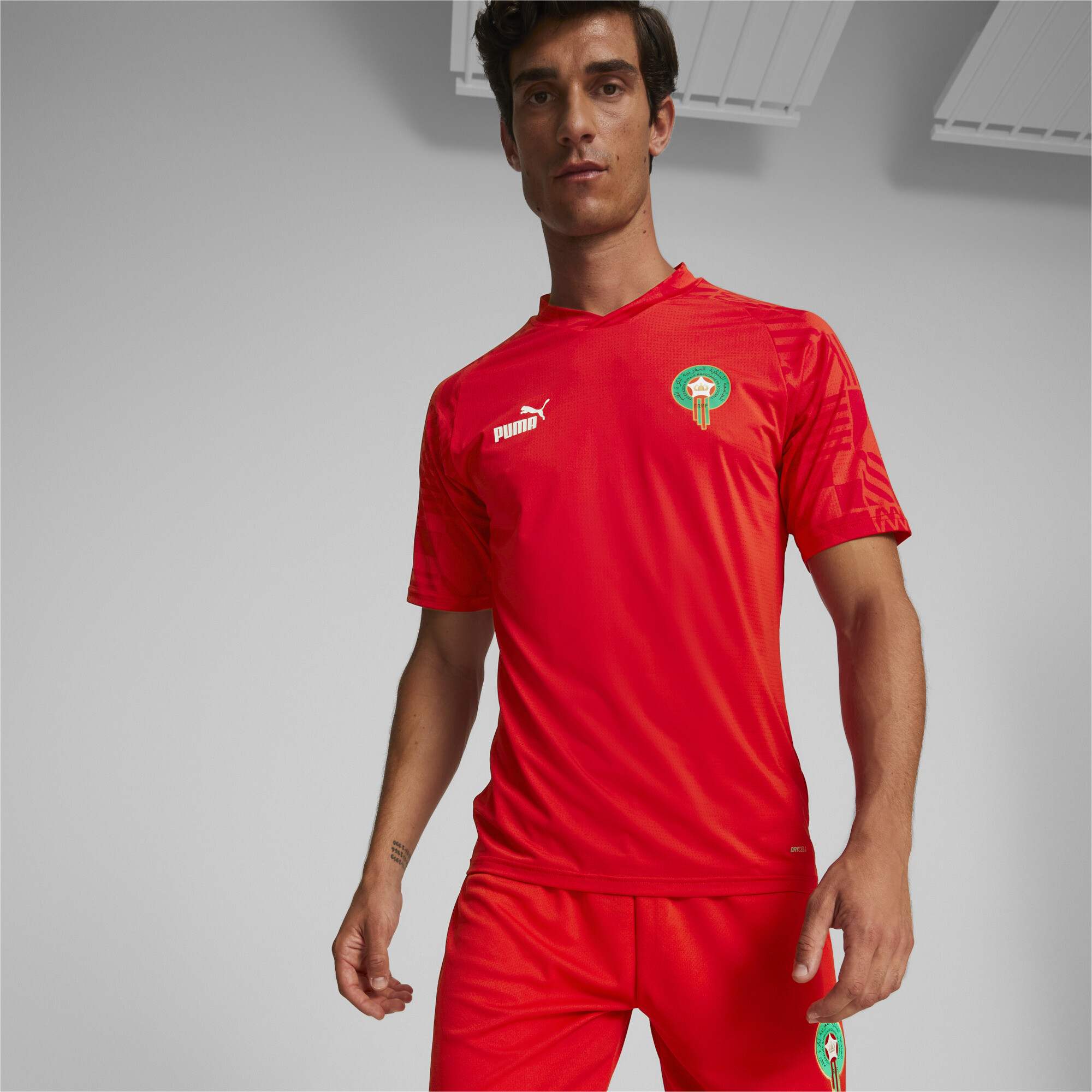 Men's Puma Morocco 22/23 Replica Shorts, Red, Size XXL, Clothing