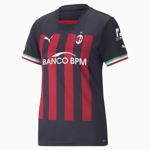 A.C. Milan Home 22/23 Replica Jersey Women, Puma Black-Tango Red, large-ZAF