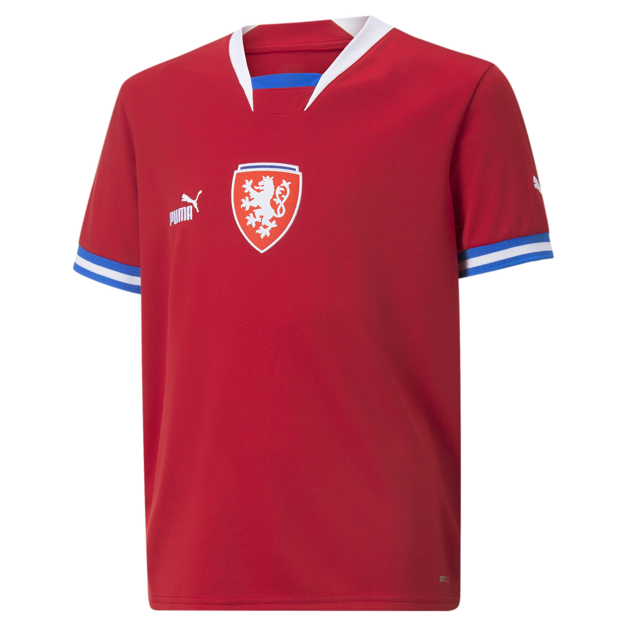 Men's Puma Czech Republic Home 22/23 Replica Jersey Youth, Red, Size 5-6Y, Clothing