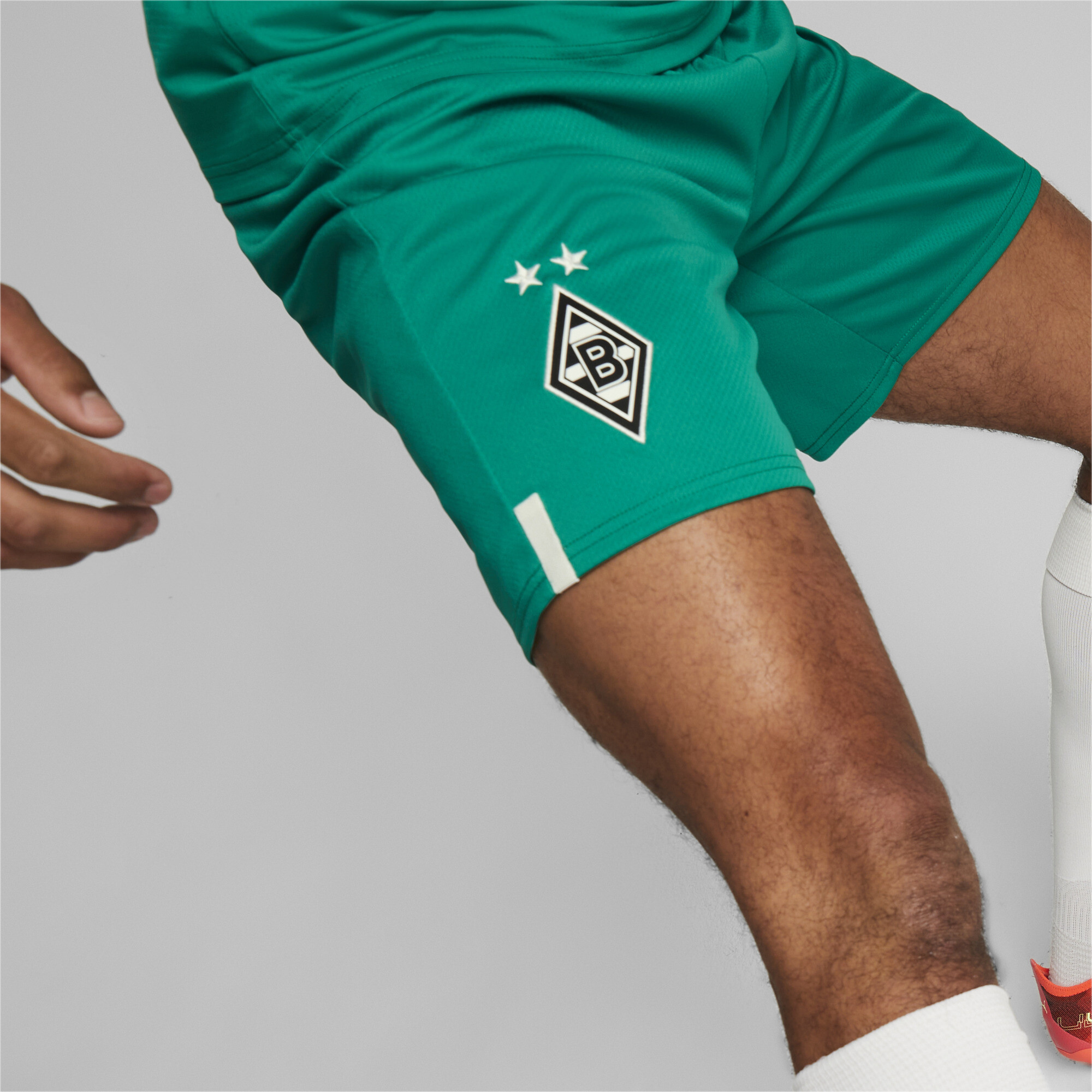 Men's Puma Borussia MÃ¶nchengladbach 22/23 Replica Shorts, Green, Size 3XL, Clothing