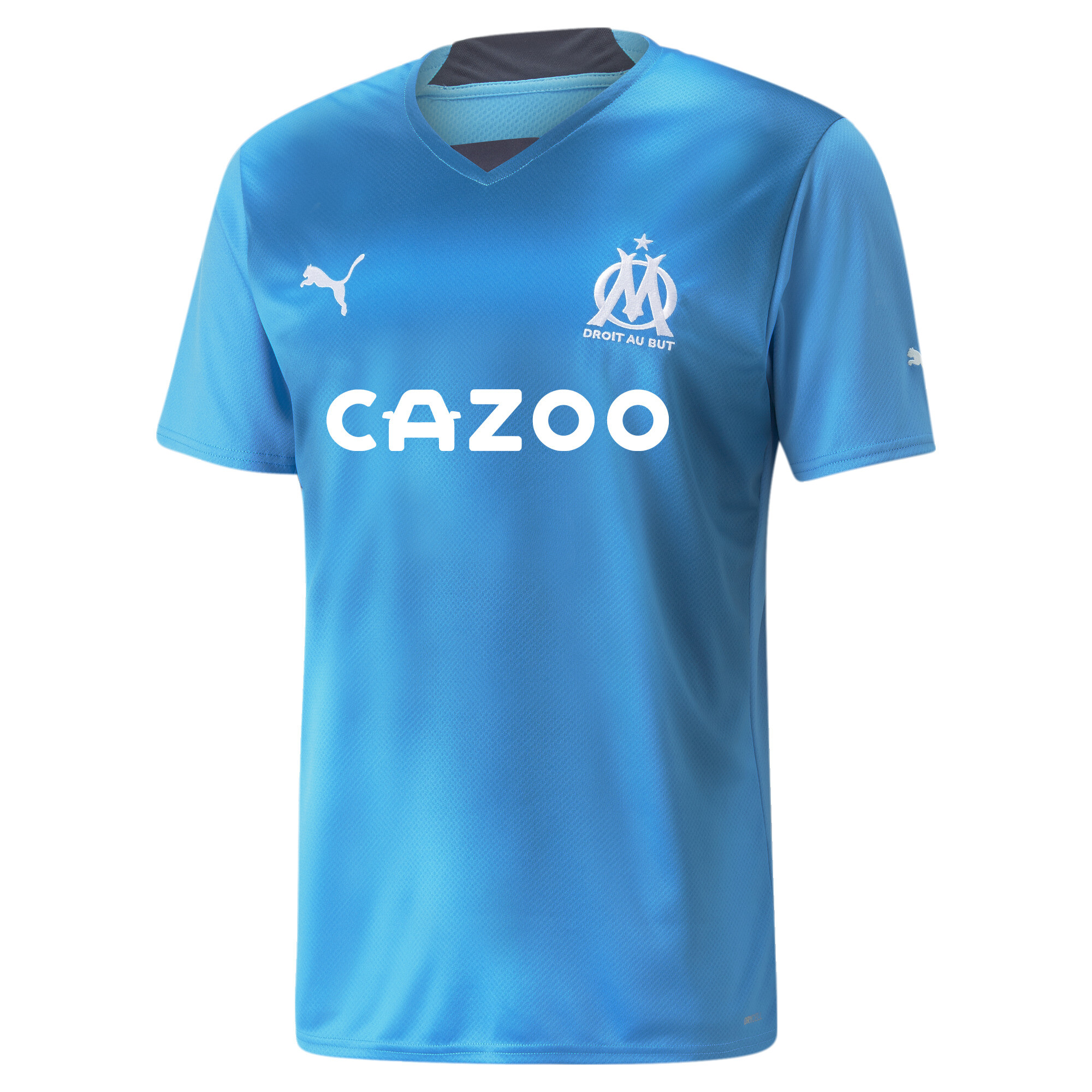 Men's Puma Olympique De Marseille Third 22/23 Replica Jersey, Blue, Size 3XL, Clothing