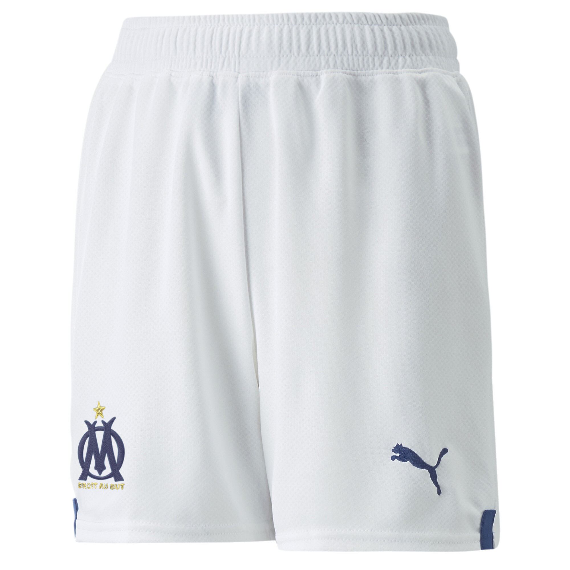 Puma Olympique De Marseille 22/23 Replica Shorts Youth, White, Size 13-14Y, Clothing