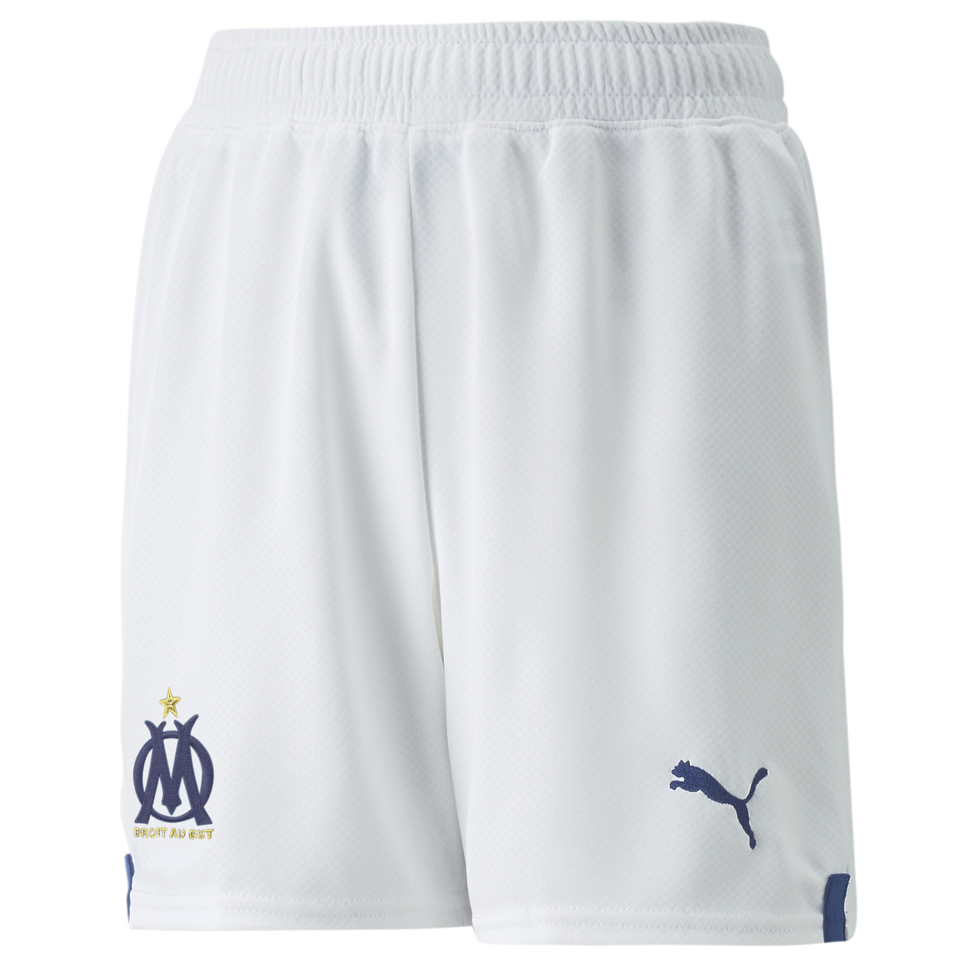 Puma Olympique De Marseille 22/23 Replica Shorts Youth, White, Size 5-6Y, Clothing