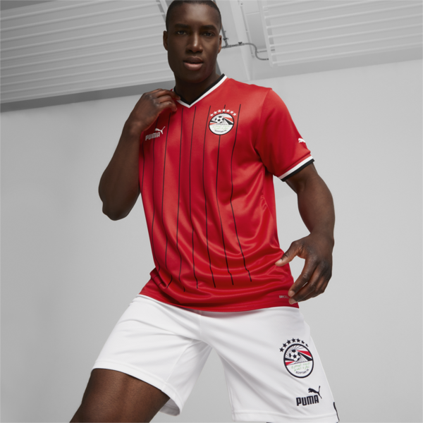Egypt 2024 Home Replica Jersey Men, Tango Red -PUMA White, large-ZAF