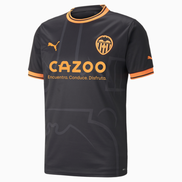 Valencia CF Away 22/23 Replica Jersey Men, Puma Black-Neon Citrus, large-ZAF