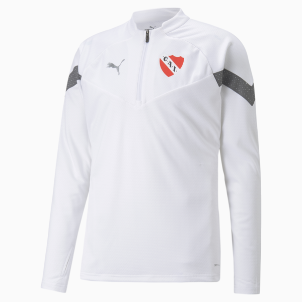 Buzo 1/4 Zip de Independiente para hombre, Puma White-Smoked Pearl, large-ARG