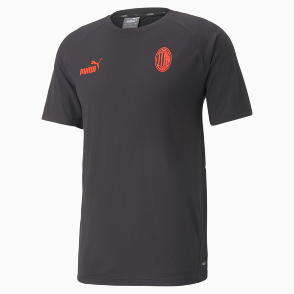 A.C. Milan Football Casuals Tee Men, Puma Black-Asphalt, large-ZAF