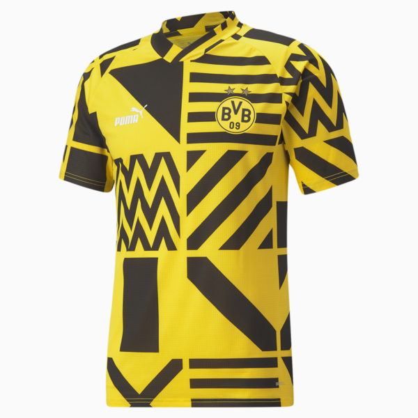 Borussia Dortmund Football Pre-match Jersey Men, Puma Black-Cyber Yellow, large-ZAF