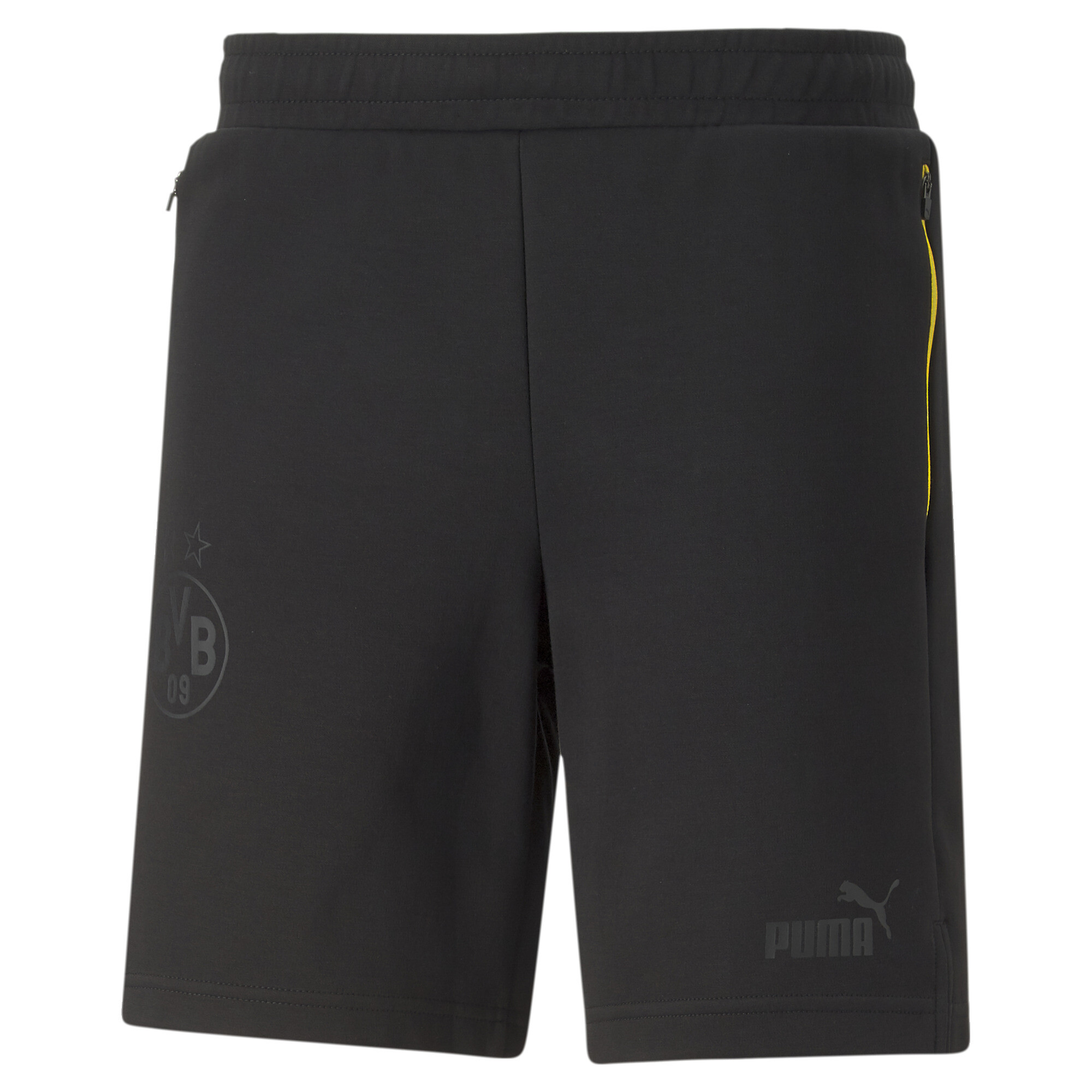 Men's Puma Borussia Dortmund Football Casuals Shorts, Black, Size 3XL, Clothing