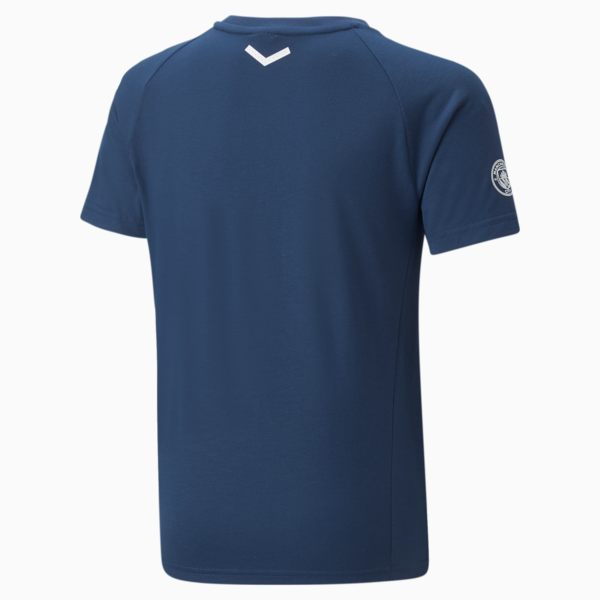 Manchester City F.C. Casuals Football Tee Youth, Sailing Blue-Puma White, large-ZAF