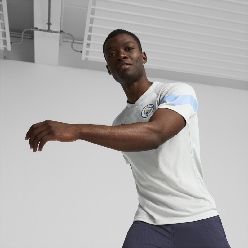 

Men's PUMA Manchester City F.C. Football Training Jersey, Black/gray/blue