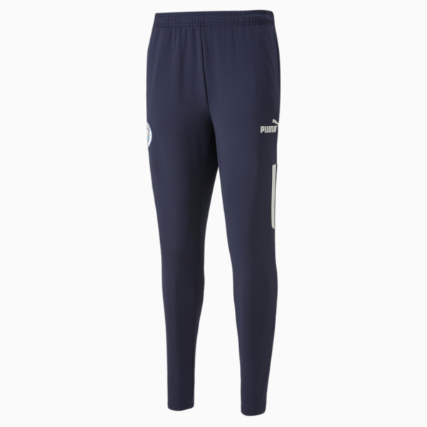 Manchester City F.C. Pre-match Football Pants Men, Peacoat-Puma White, large-ZAF