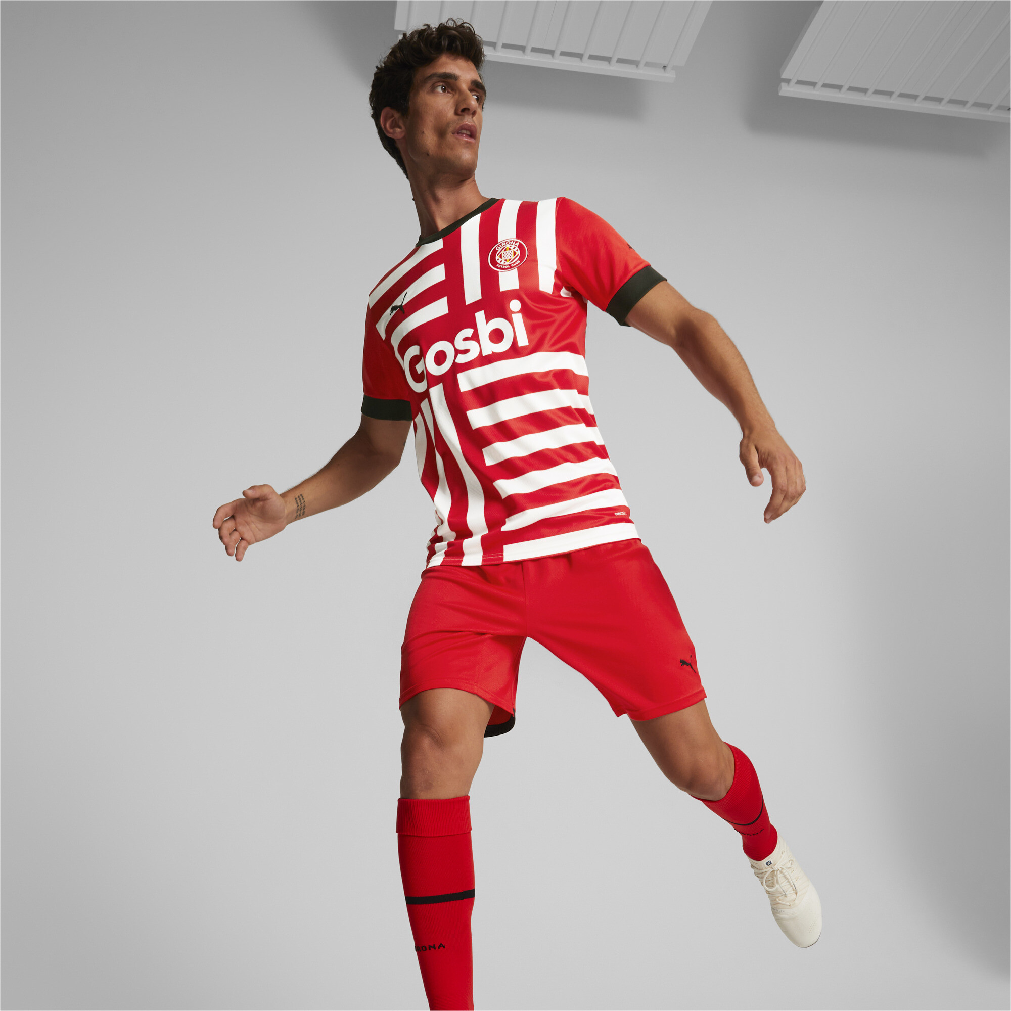 Men's Puma Girona FC Home 22/23 Replica Jersey, Red, Size L, Clothing