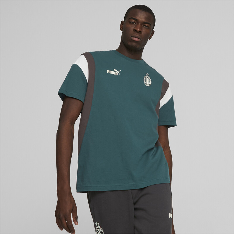 

Men's PUMA A.C Milan Ftbl Archive Relaxed Fit T-Shirt, Gray/green