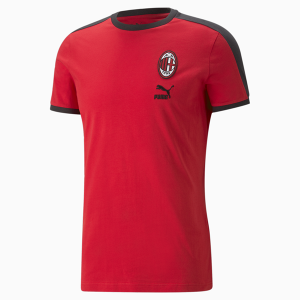 A.C. Milan ftblHeritage T7 Tee Men, Tango Red -PUMA Black, large-ZAF
