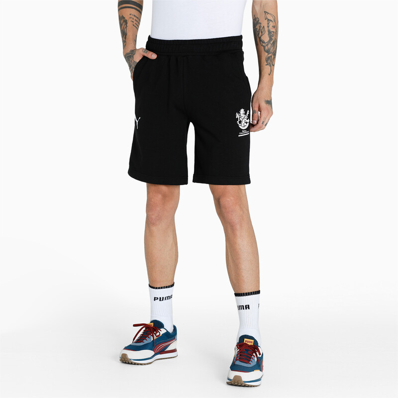 

Men's PUMA X Royal Challengers Bangalore Graphic Regular Fit Shorts, Black/red