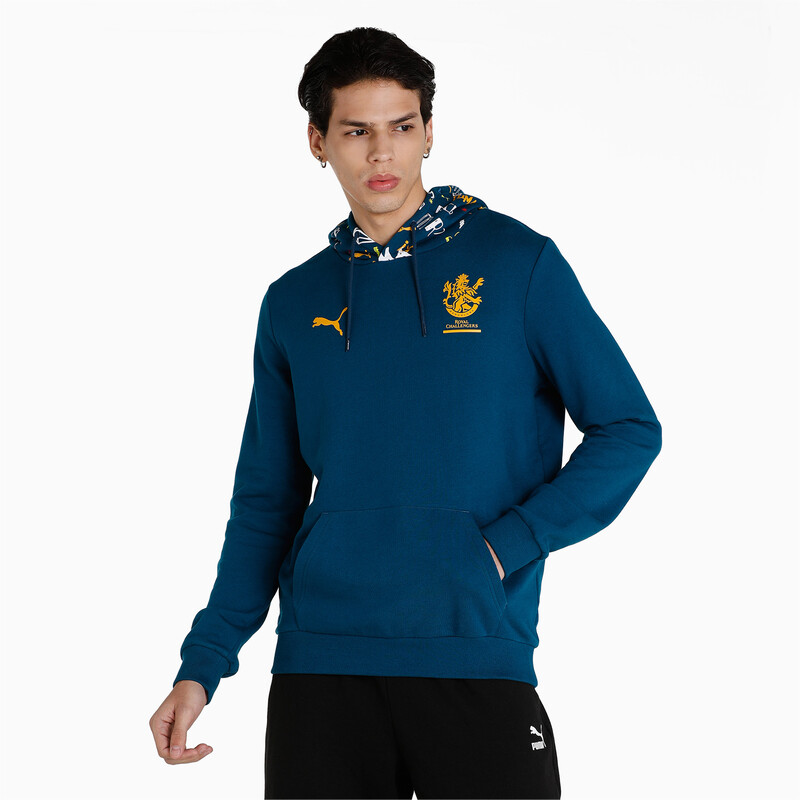 

Men's PUMA Royal Challengers Bangalore Graphic Regular Fit Hoodie, White/black/blue