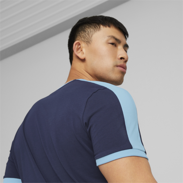 Manchester City F.C. ftblHeritage T7 Tee Men, PUMA Navy-Team Light Blue, large-ZAF